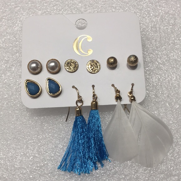 Charming Charlie Earrings, Tassel & Feather - Picture 2 of 11